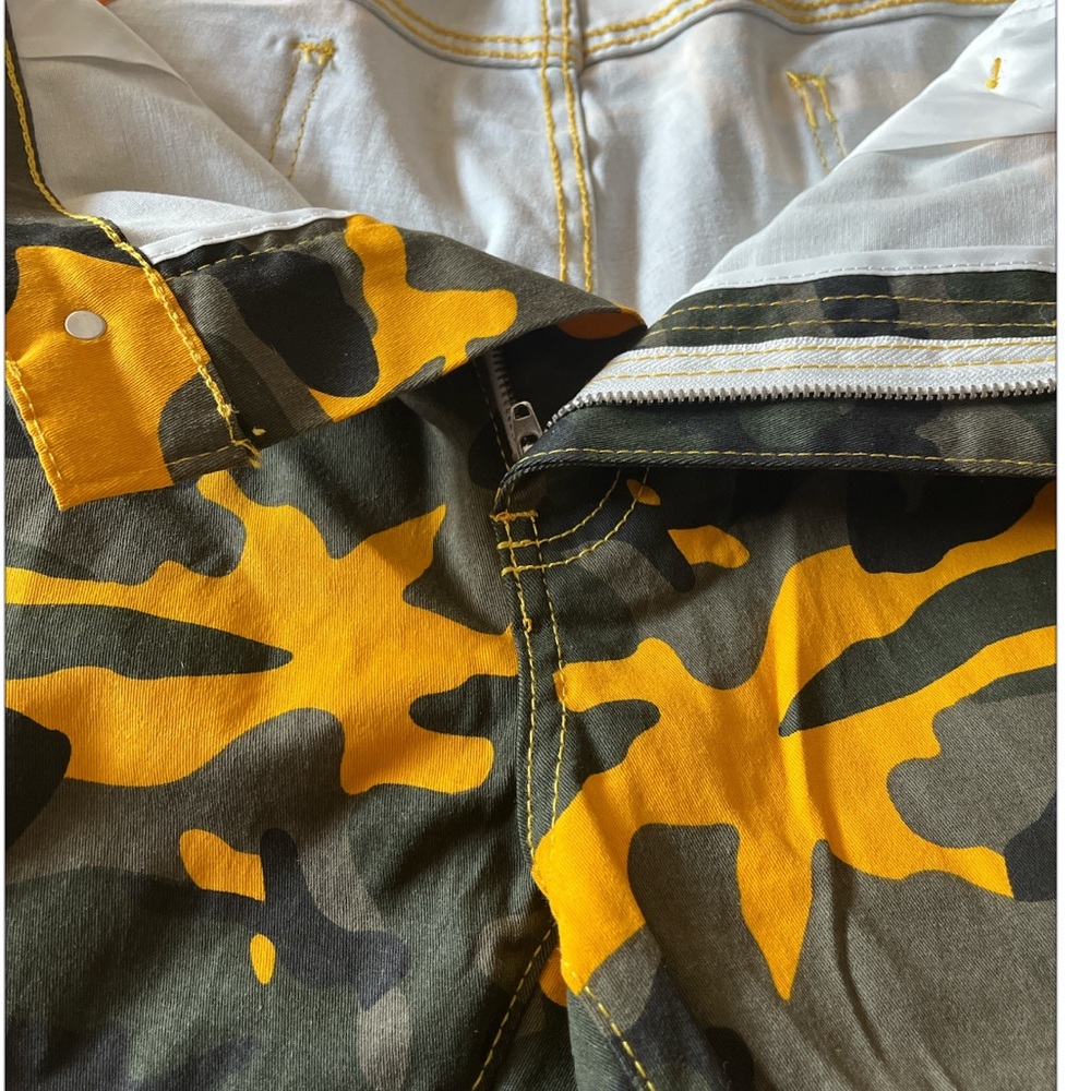 Camouflage Patterned Women's Jeans - Picture 4 of 10